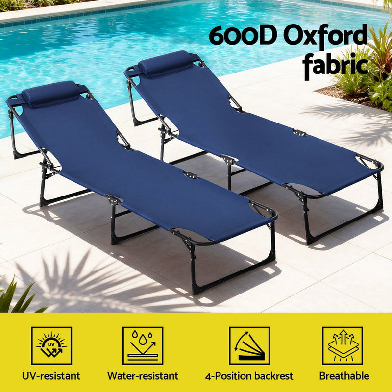 Folding Sun Lounger Outdoor Chair