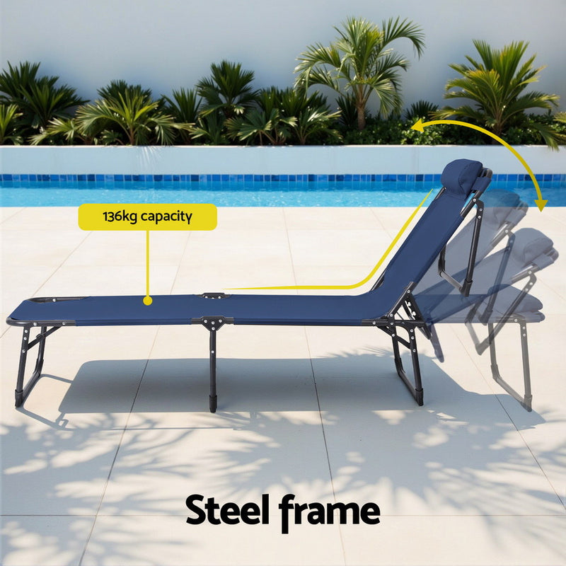 Folding Sun Lounger Outdoor Chair