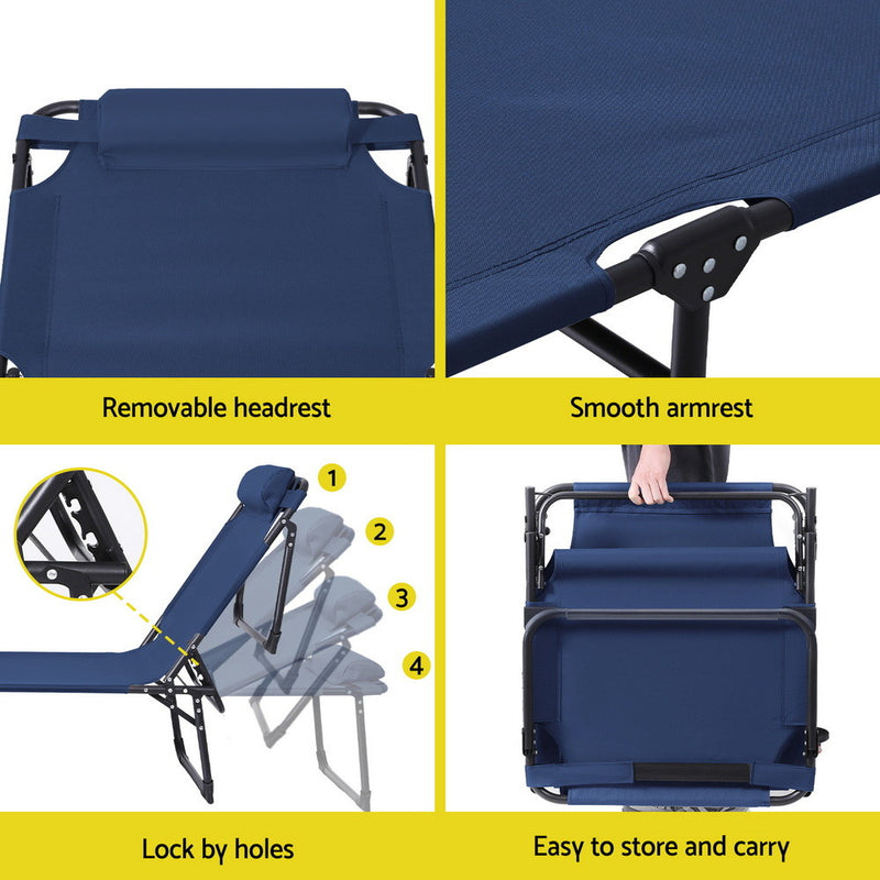 Folding Sun Lounger Outdoor Chair