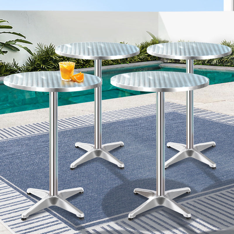 Gardeon 6-Piece Outdoor Bar Table Set – Aluminium