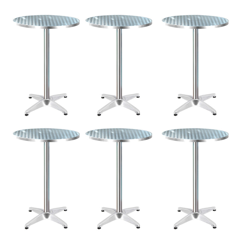 Gardeon 6-Piece Outdoor Bar Table Set – Aluminium