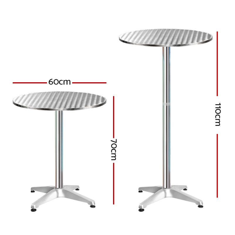 Gardeon 6-Piece Outdoor Bar Table Set – Aluminium