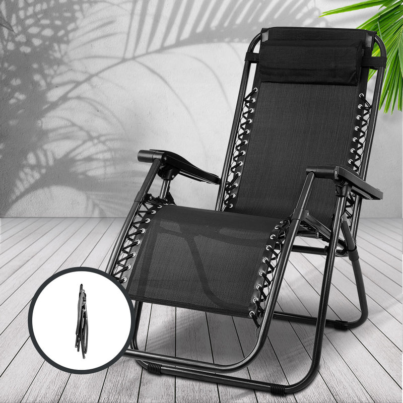 Gardeon Zero Gravity Recliner Chair – Black