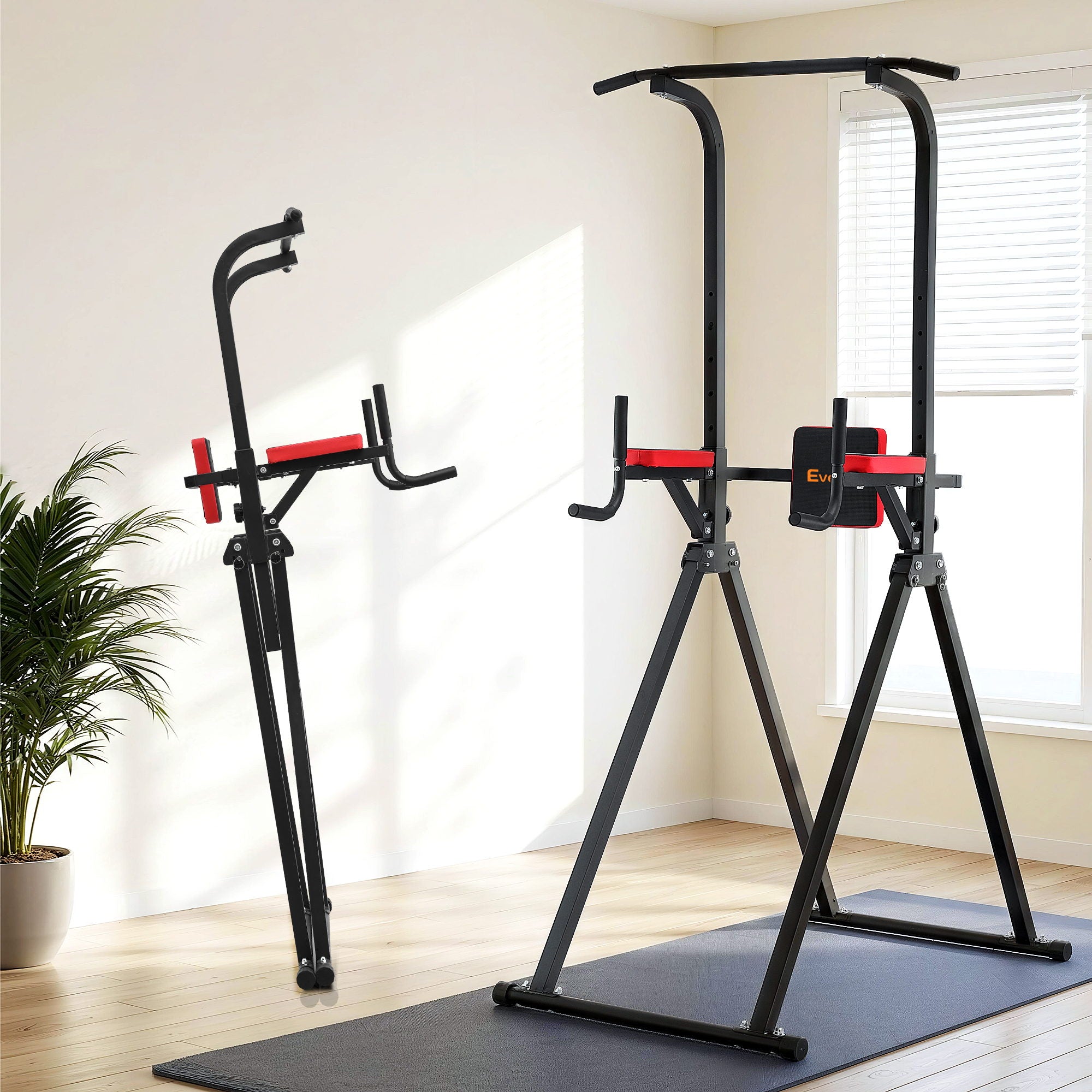 Everfit Chin Up Tower Pull Up & Dip Station