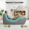 Artiss Ergonomic S-Curve Chaise Lounge Floor Chair – Grey