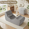 Artiss Ergonomic S-Curve Chaise Lounge Floor Chair – Grey