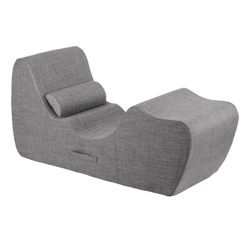 Artiss Ergonomic S-Curve Chaise Lounge Floor Chair – Grey