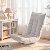 Artiss Swivel Floor Chair 5-Position Adjustable Foldable Lounge – Grey