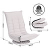 Artiss Swivel Floor Chair 5-Position Adjustable Foldable Lounge – Grey