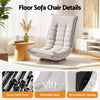 Artiss Swivel Floor Chair 5-Position Adjustable Foldable Lounge – Grey