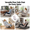 Artiss Swivel Floor Chair 5-Position Adjustable Foldable Lounge – Grey