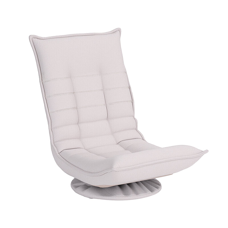 Artiss Swivel Floor Chair 5-Position Adjustable Foldable Lounge – Grey