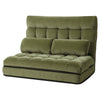 Lounge Sofa Bed 2 seater Green Fabric
