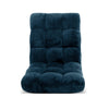 Floor Lounge Sofa Bed Flannel Fabric Navy
