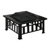 Grillz 2-In-1 Fire Pit BBQ Table