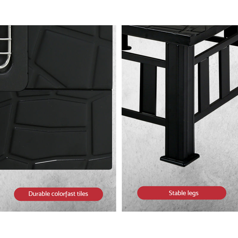 Grillz 2-In-1 Fire Pit BBQ Table