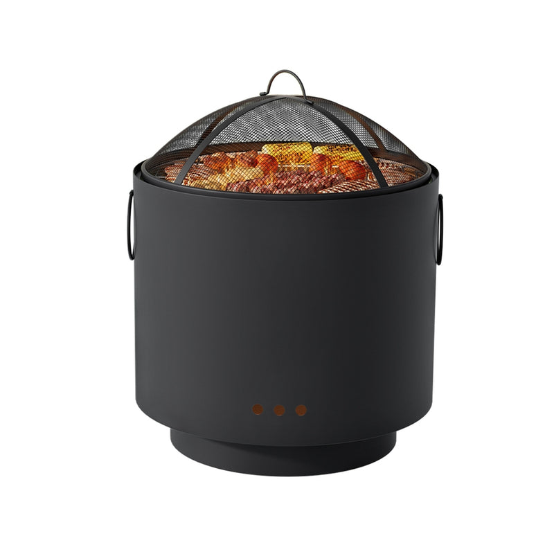 Grillz Portable Fire Pit BBQ – Deep Bowl Outdoor
