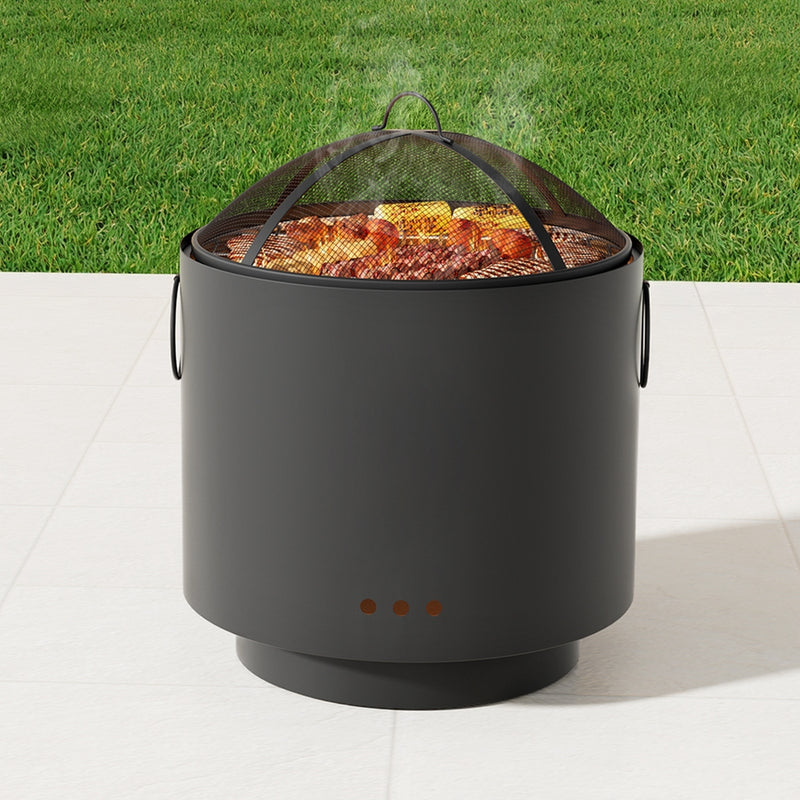 Grillz Portable Fire Pit BBQ – Deep Bowl Outdoor