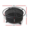 Grillz 76cm Fire Pit BBQ Grill