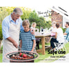 Grillz 76cm Fire Pit BBQ Grill