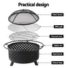 Grillz 76cm Fire Pit BBQ Grill