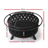 Grillz Fire Pit BBQ Grill 82cm