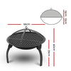 Portable Fire Pit BBQ Charcoal Smoker 22"