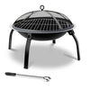 Portable Fire Pit BBQ Charcoal Smoker 22"