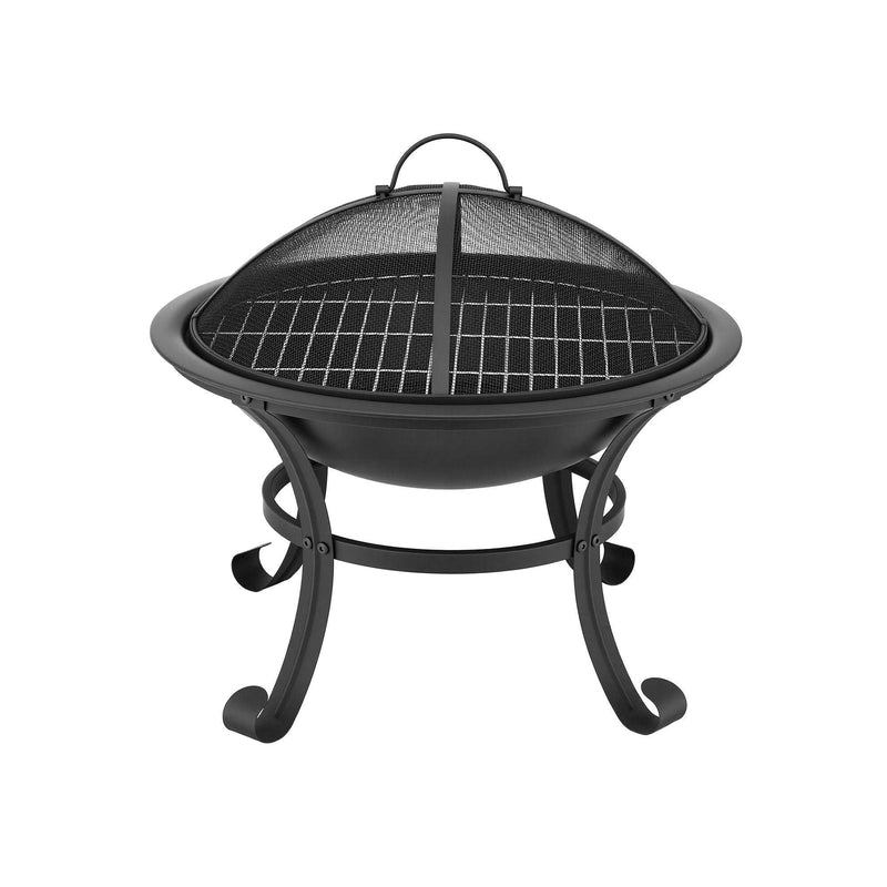 Grillz Outdoor Fire Pit BBQ with Poker