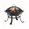 Grillz Outdoor Fire Pit BBQ with Poker
