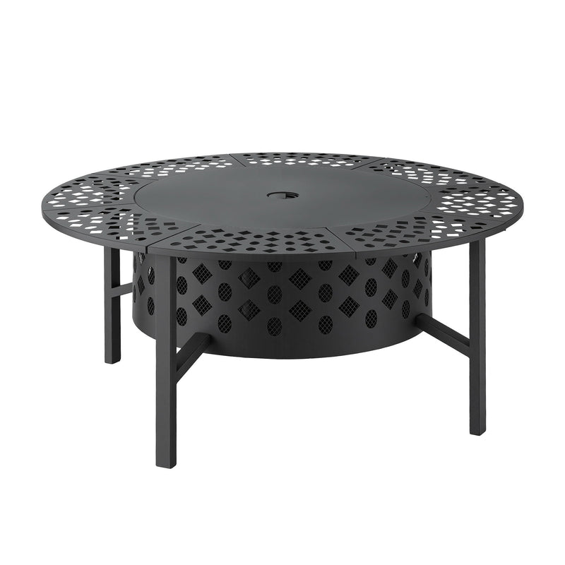 Grillz Portable Fire Pit BBQ Charcoal Smoker