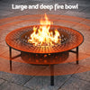Grillz Portable Fire Pit BBQ Charcoal Smoker