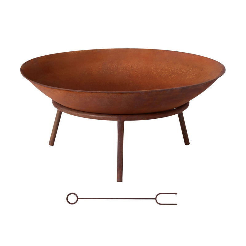 Grillz 56cm Rustic Fire Pit Bowl – Outdoor Heating