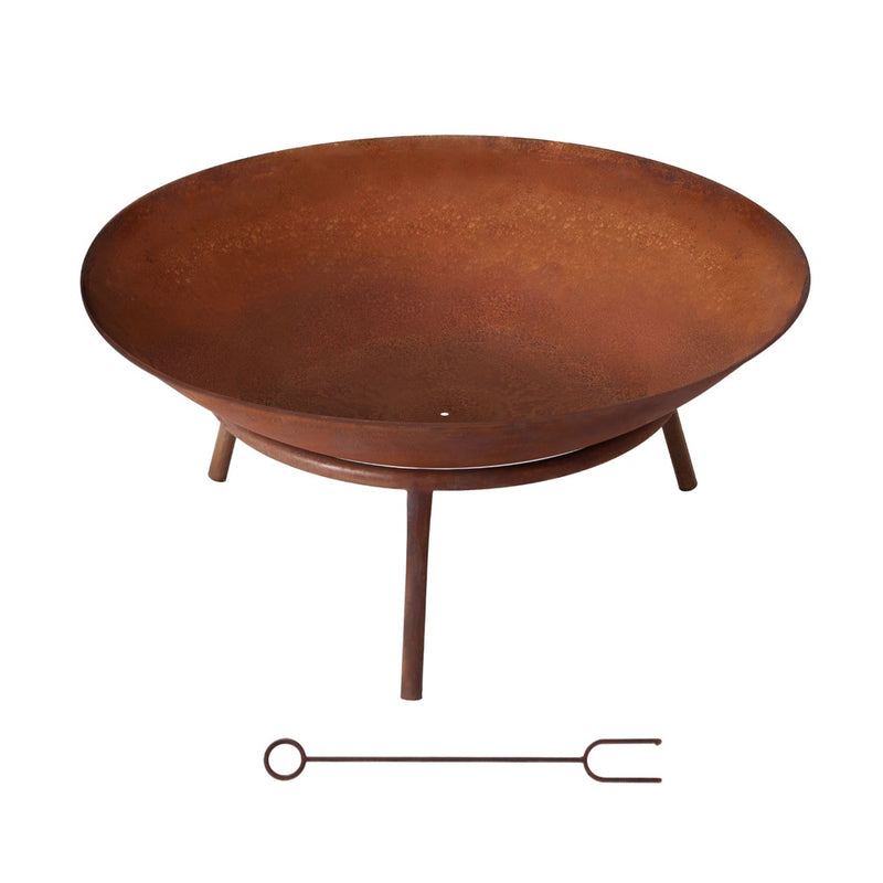 Grillz 56cm Rustic Fire Pit Bowl – Outdoor Heating