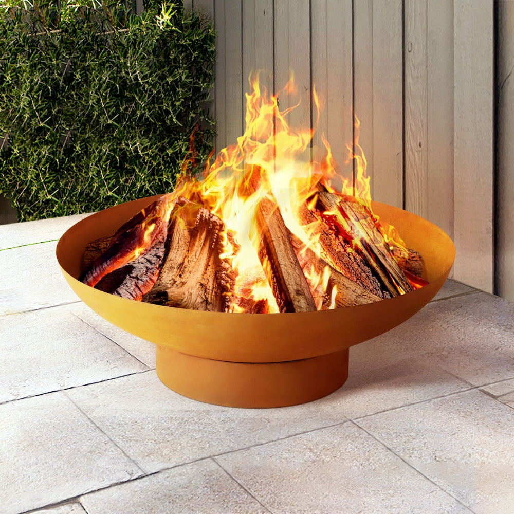 Grillz 80cm Fire Pit Bowl – Outdoor Patio Heating