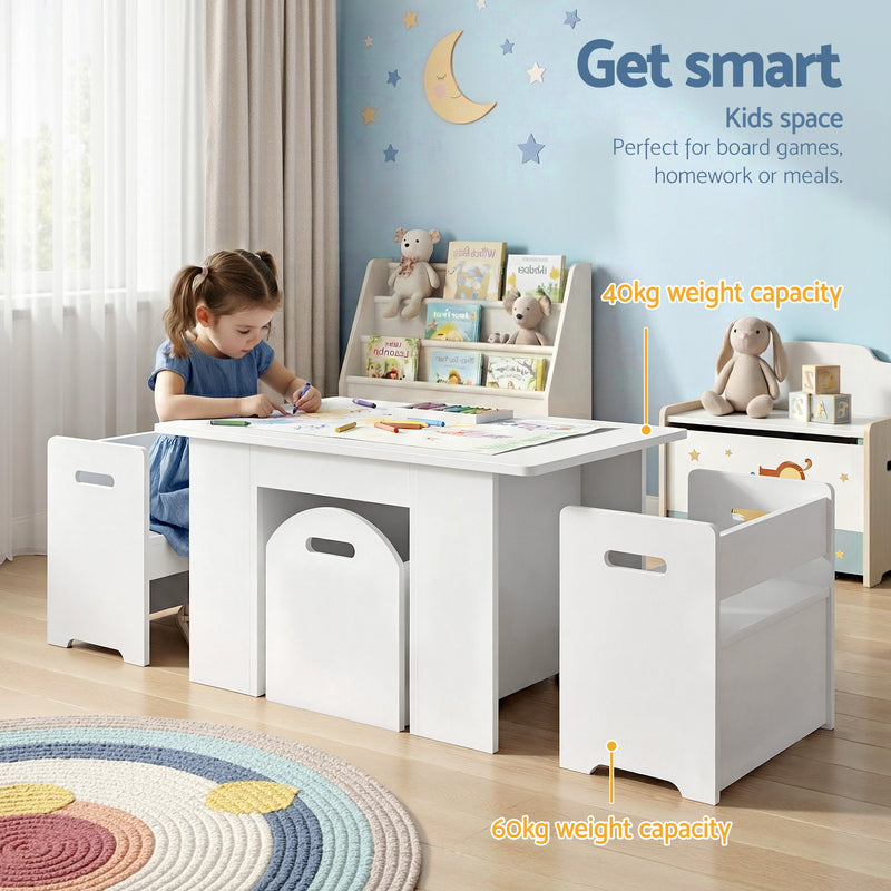Keezi 3PCS Kids Table and Chairs Set