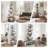 Artiss 5 Tier Geometric Bookshelf – Black