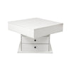Artiss Lift Top Coffee Table with Rotating Top & Hidden Storage – White