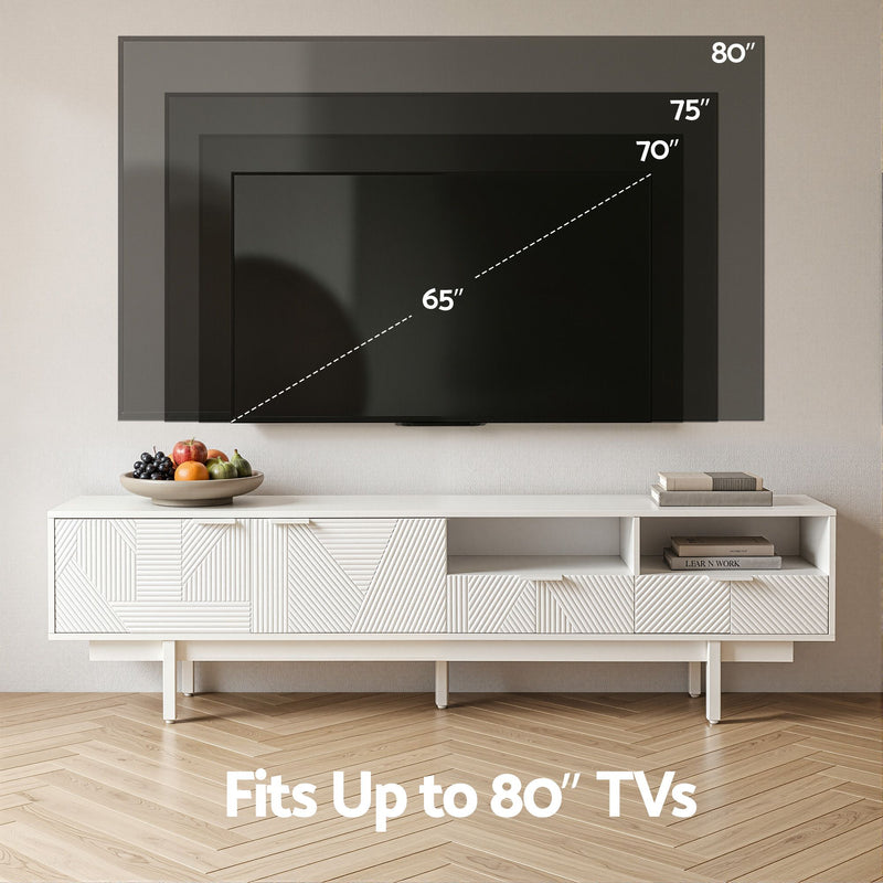 Artiss 200cm TV Unit Entertainment Cabinet – White