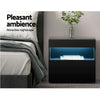 Artiss 2x LED Bedside Tables – HERES Black