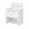 Artiss Bedside Table with Charging Station – White
