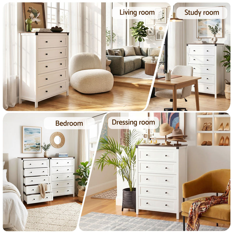 Artiss 5 Chest of Drawers Tallboy