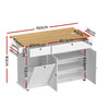Kitchen Island Storage Cabinet 150cm White