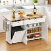 Kitchen Island Storage Cabinet 150cm White