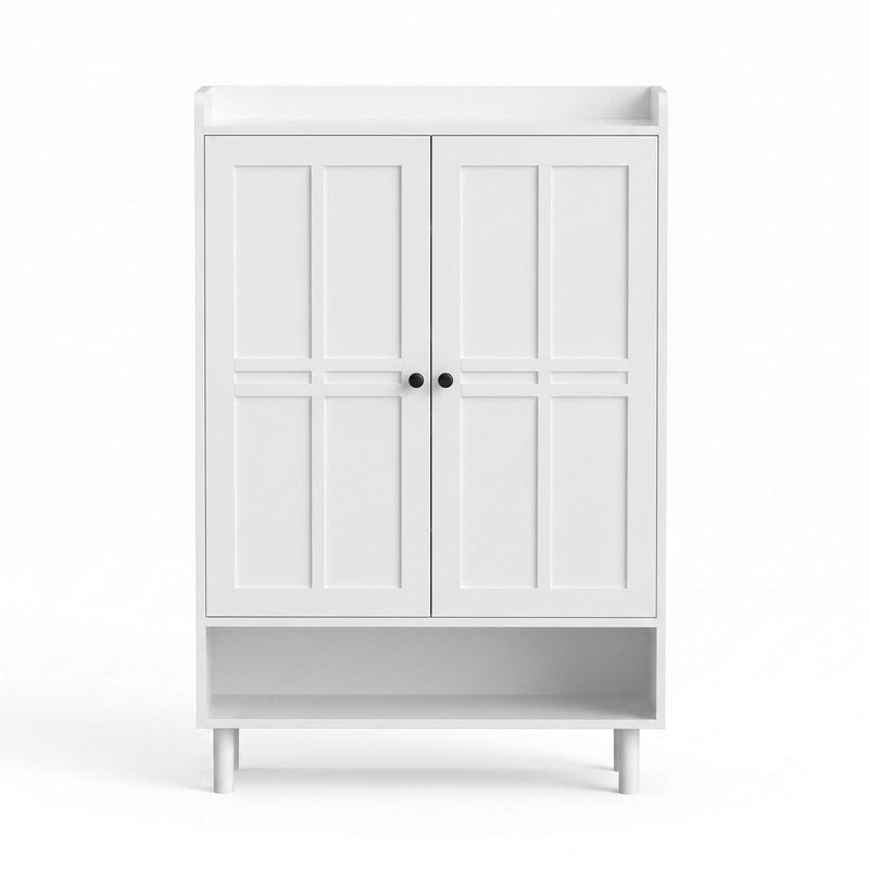 Artiss Shoe Rack Cabinet with Adjustable Shelves – White