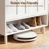 Artiss Shoe Rack Cabinet with Adjustable Shelves – White