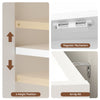 Artiss Shoe Rack Cabinet with Adjustable Shelves – White