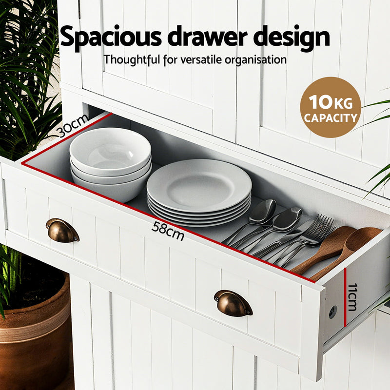 Buffet Sideboard Cupboard Cabinet White