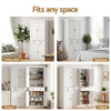 Artiss 2x Storage Cabinet 6-Tier Pantry Cupboard with Drawer - White