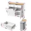 Buffet Sideboard Cabinet Bin Holder